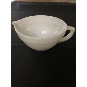 Vintage Fire King Oven Ware Batter Bowl In White